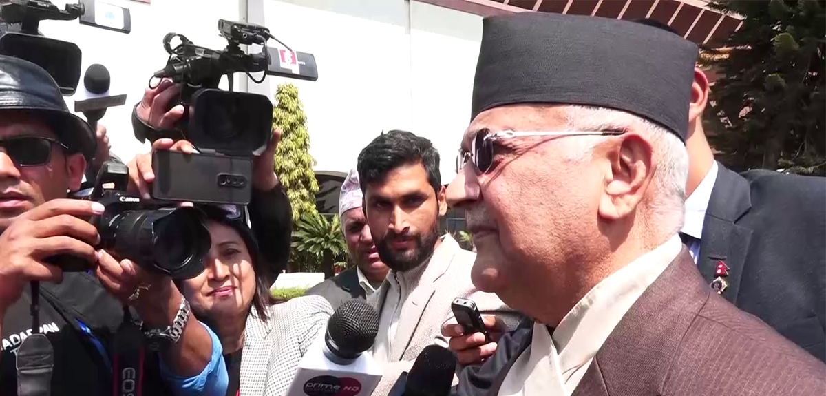 निर्वाचन लोकतान्त्रिक भन्दा साँठगाँठ प्रणालीमा चल्यो : ओली  